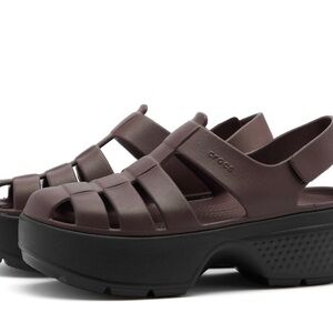 Crocs Women's Brown Platform Sandals 
New never worn